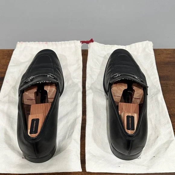 Salvatore Ferragamo Black Leather Men's Loafers / Slip-Ons - Picture 12 of 12